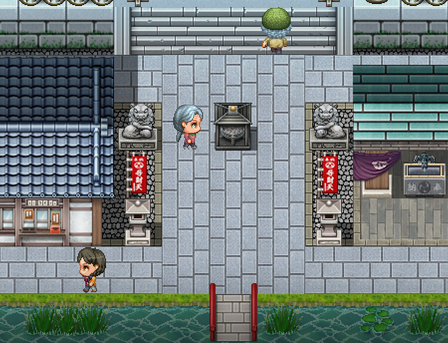 RPG Maker MV - SERIALGAMES Living Good City Tileset - Shrine and Temples SET