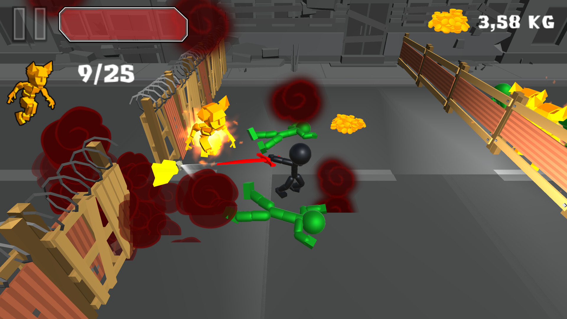 Stickman Killing Zombie