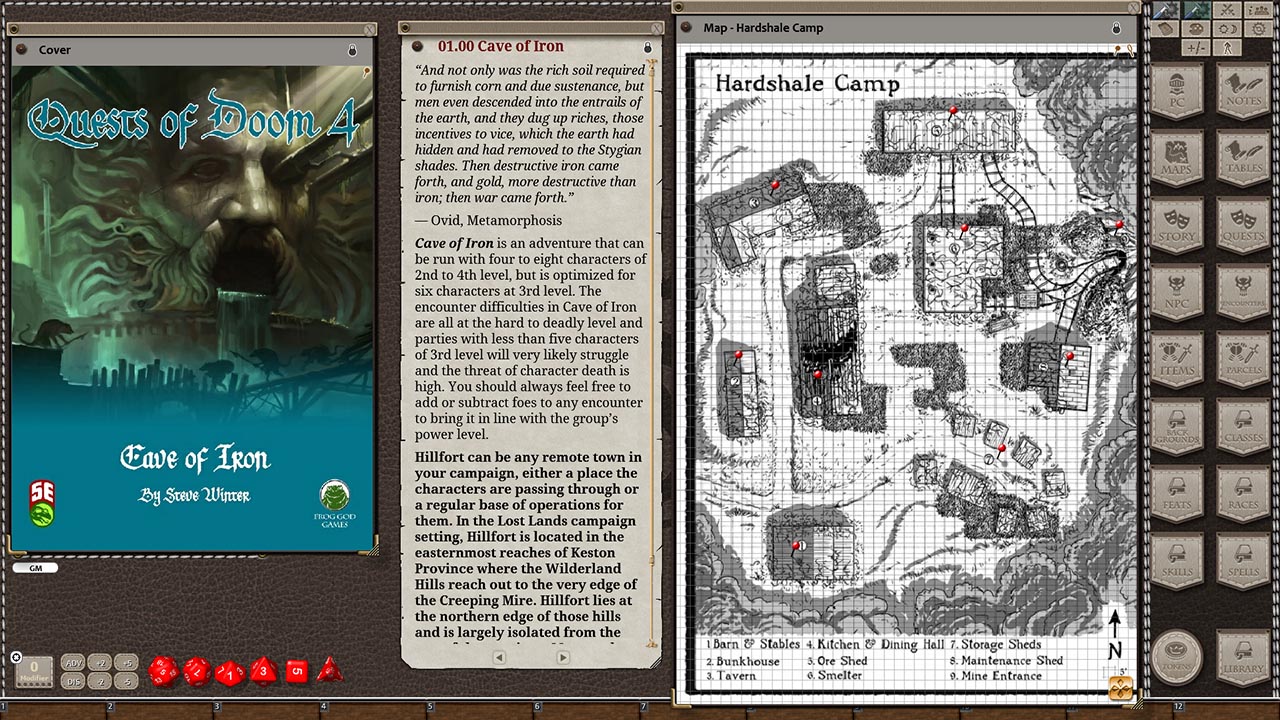 Fantasy Grounds - Quests of Doom 4: Cave of Iron (5E)