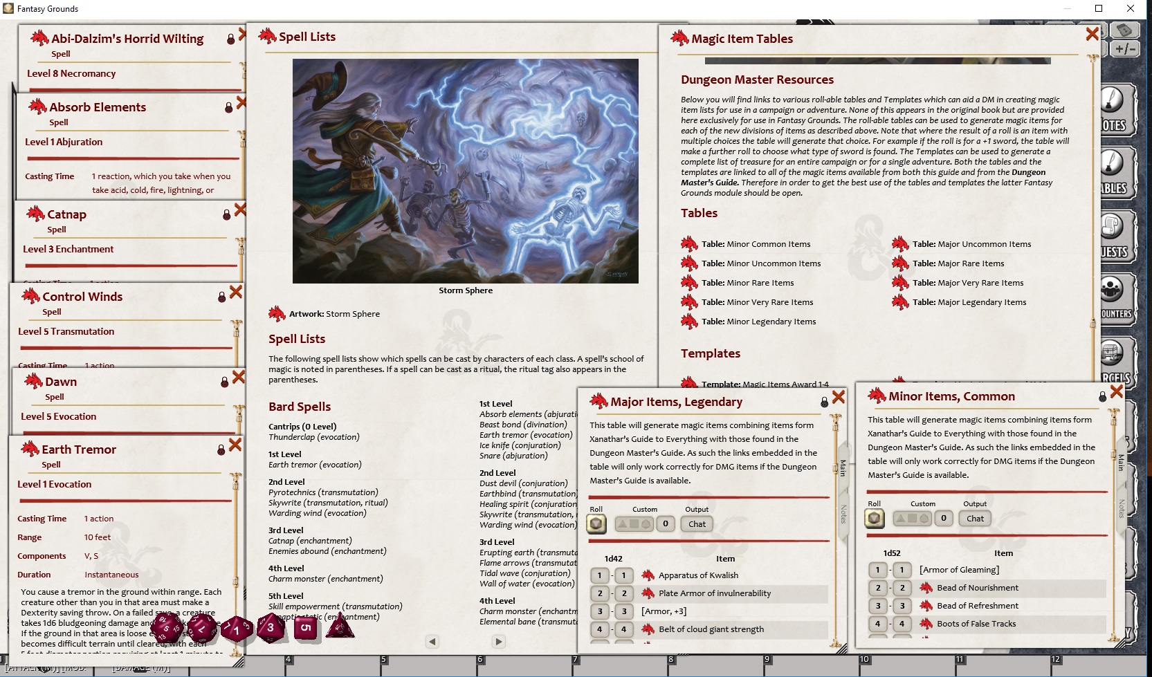 Fantasy Grounds - D&D Xanathar's Guide to Everything