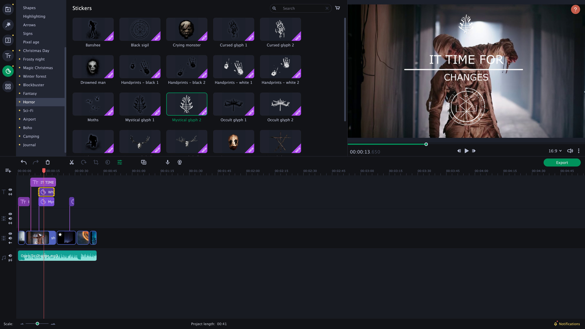 Movavi Slideshow Maker 8 Effects - Cinematic Set
