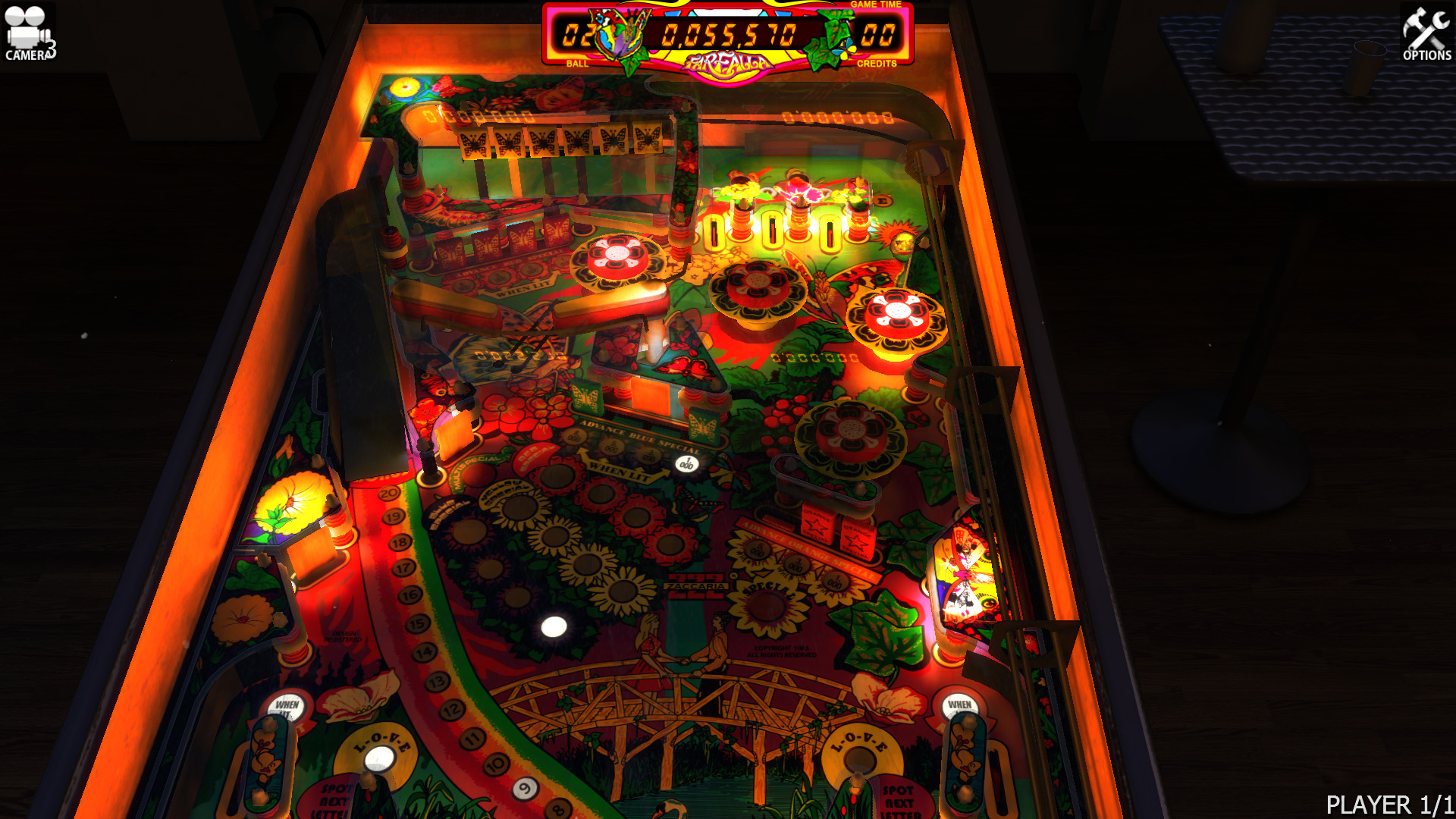 Zaccaria Pinball - Farfalla Table