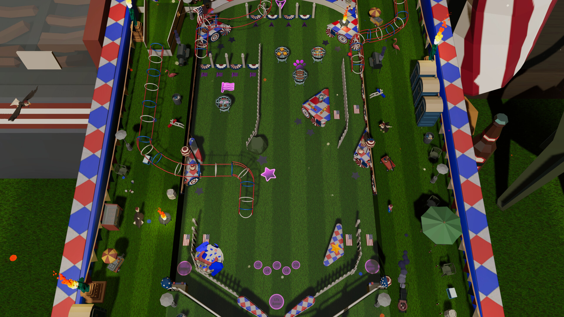 Roxy Raccoon's Pinball Panic - American Anniversary
