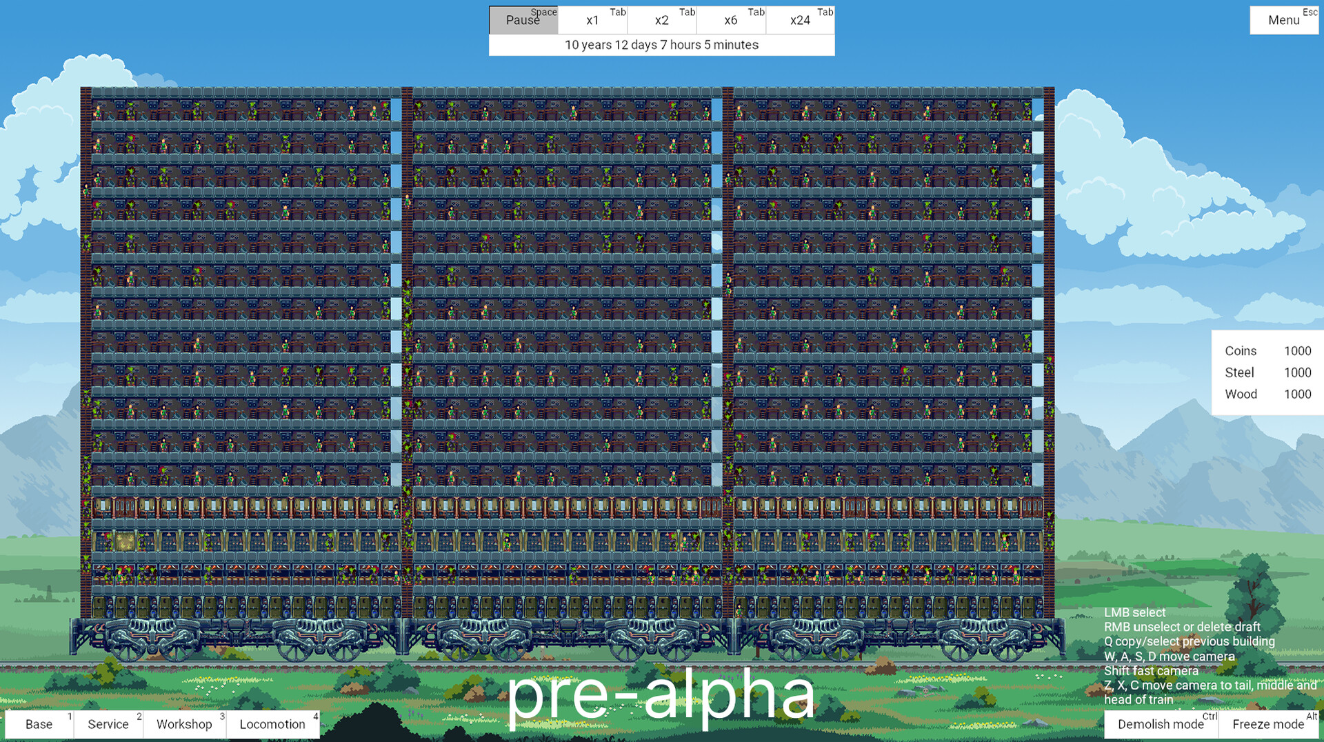 Steel Artery: train-city building simulator