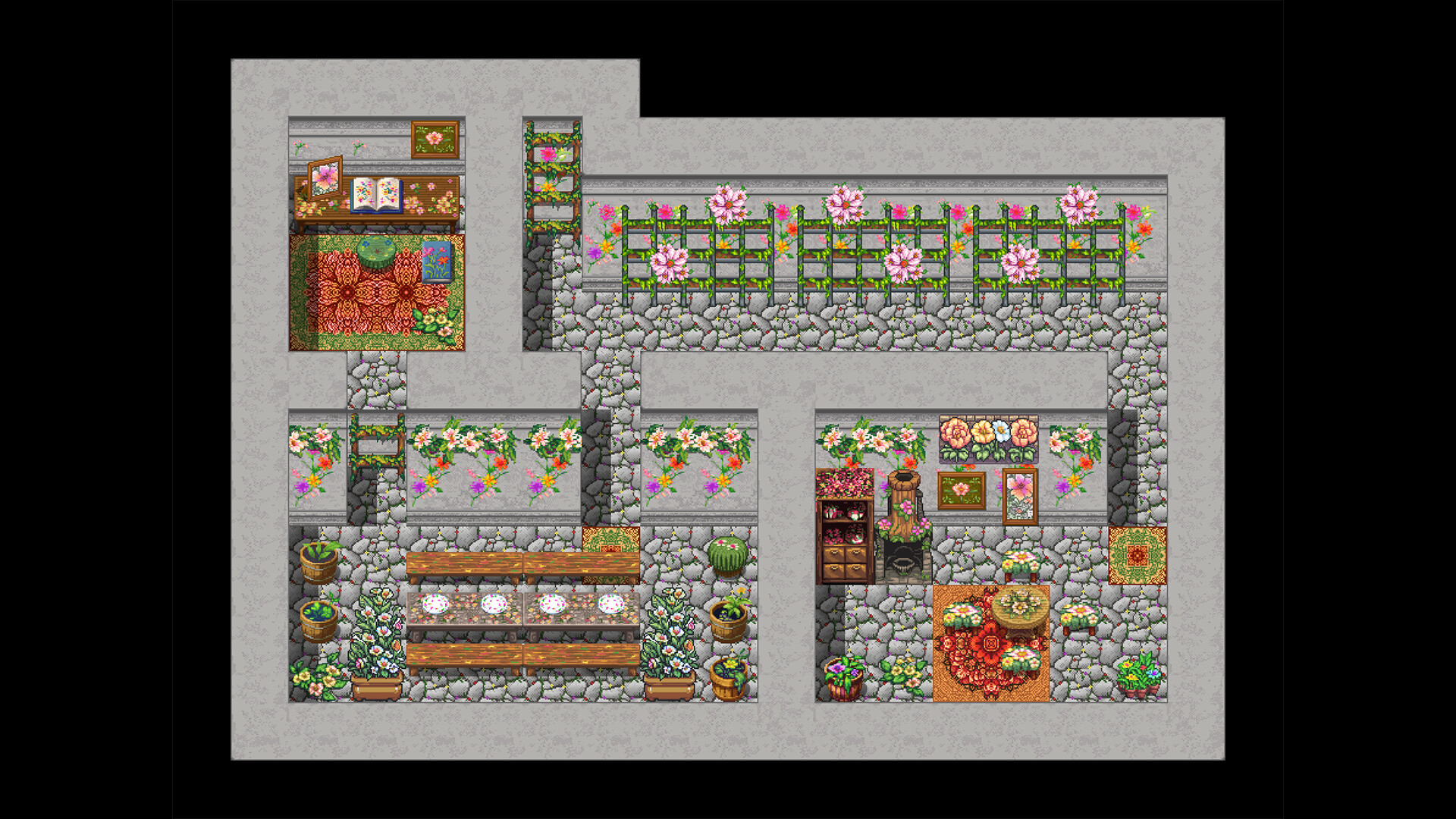 RPG Maker MV - Emberatix Floral Theme Tileset