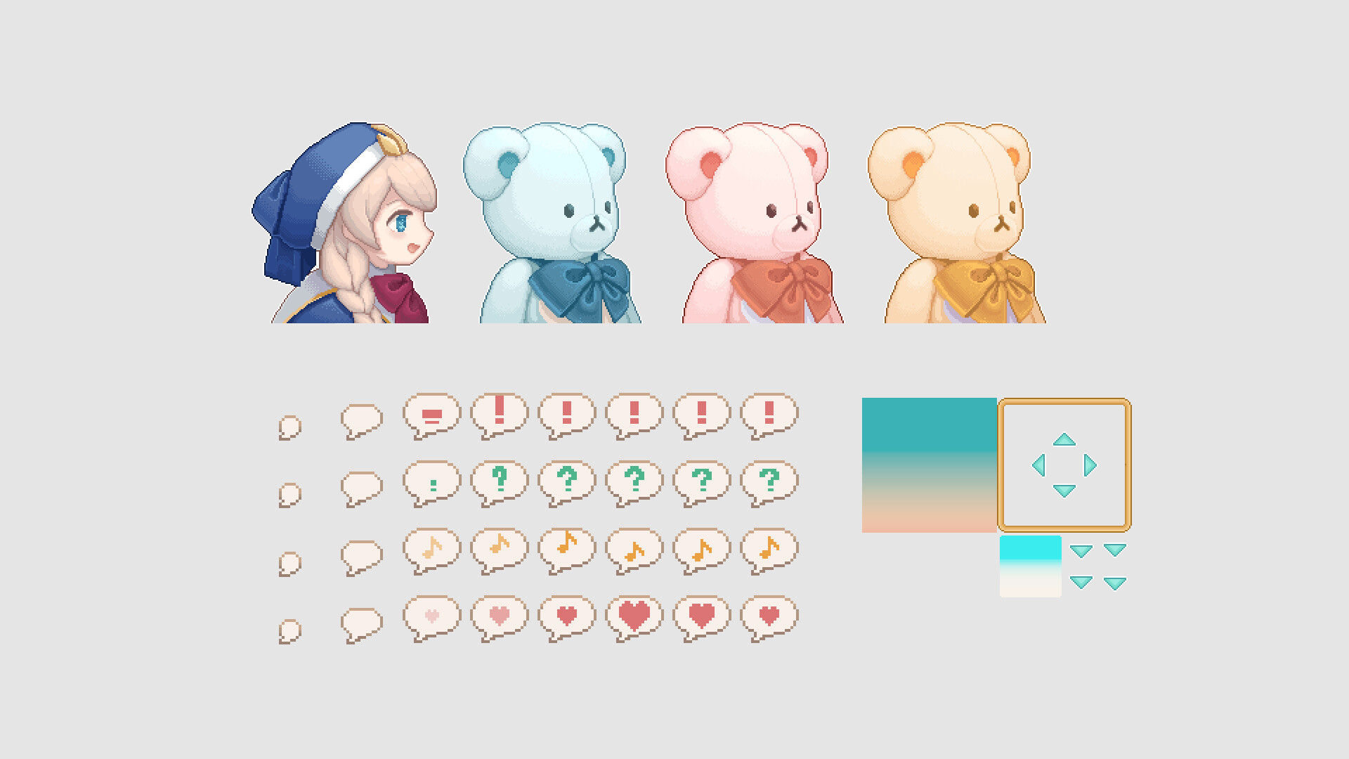 RPG Maker MV - Pastel Kawaii Assets - Mini Version
