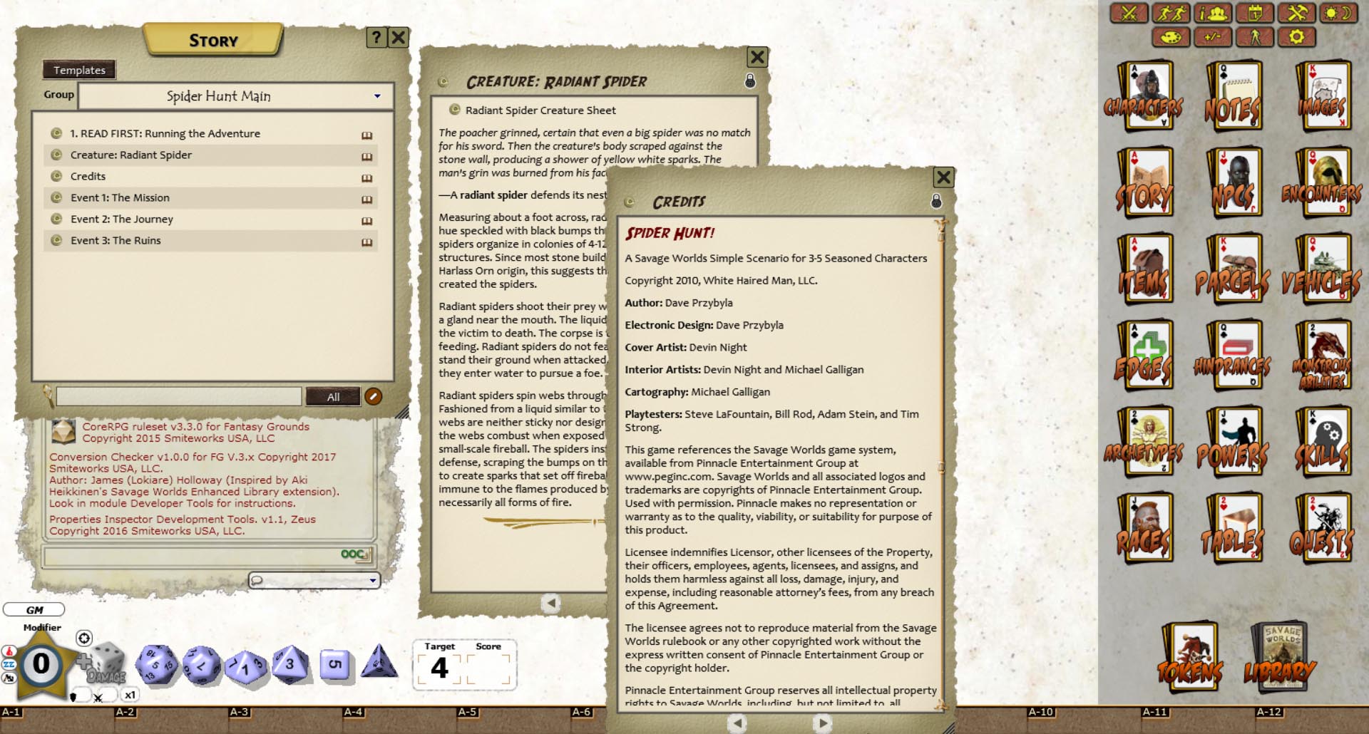 Fantasy Grounds - Kith'takharos Simple Scenario Bundle (Savage Worlds)