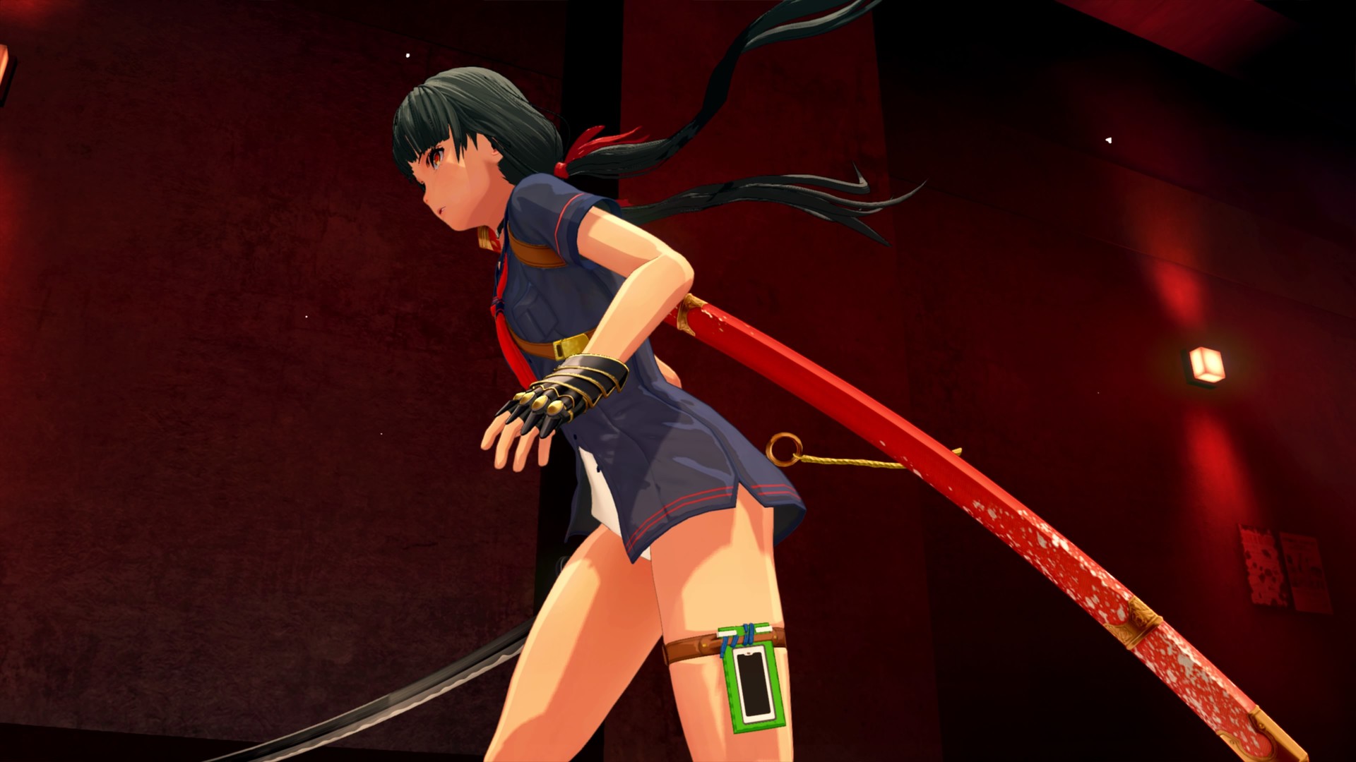 OneeChanbara ORIGIN - Exclusive Saki Costume: Saki's School Swimwear Classic Navy