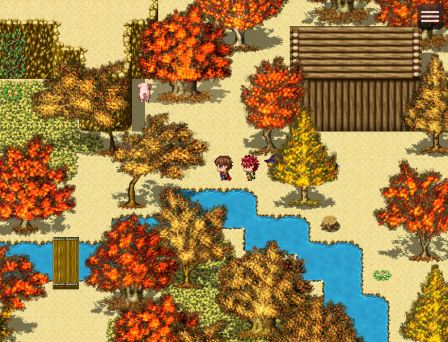 RPG Maker MZ - Japanese Four Seasons Tree Tiles