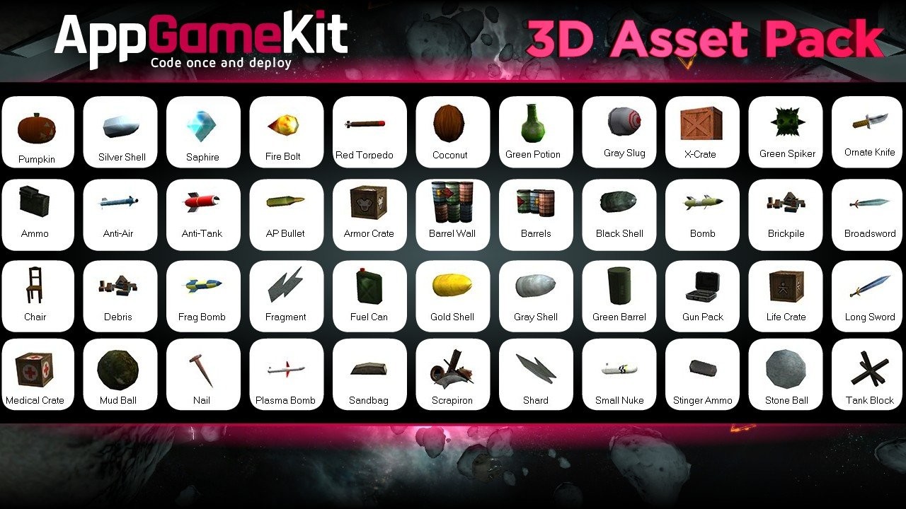 AppGameKit Studio - MEGA Media Pack