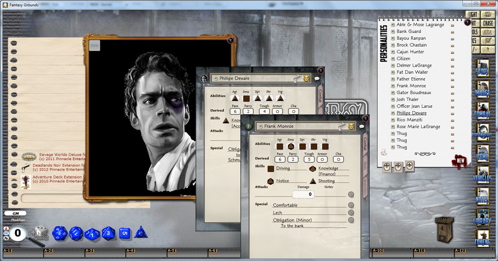Fantasy Grounds - Deadlands Noir - The Old Absinthe House Blues (Adventure)