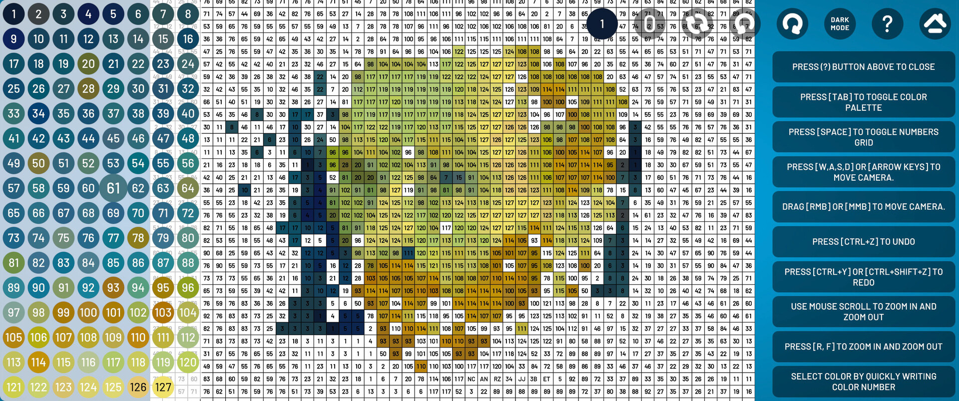 WORLD OF ART - learn with JIGSAW PUZZLES: PIXEL ART BY NUMBERS