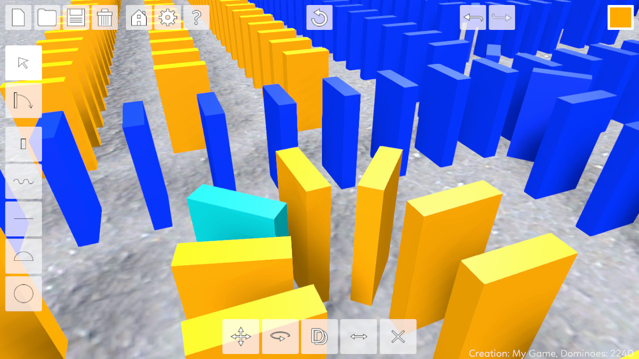 Domino Effect: Build and Topple