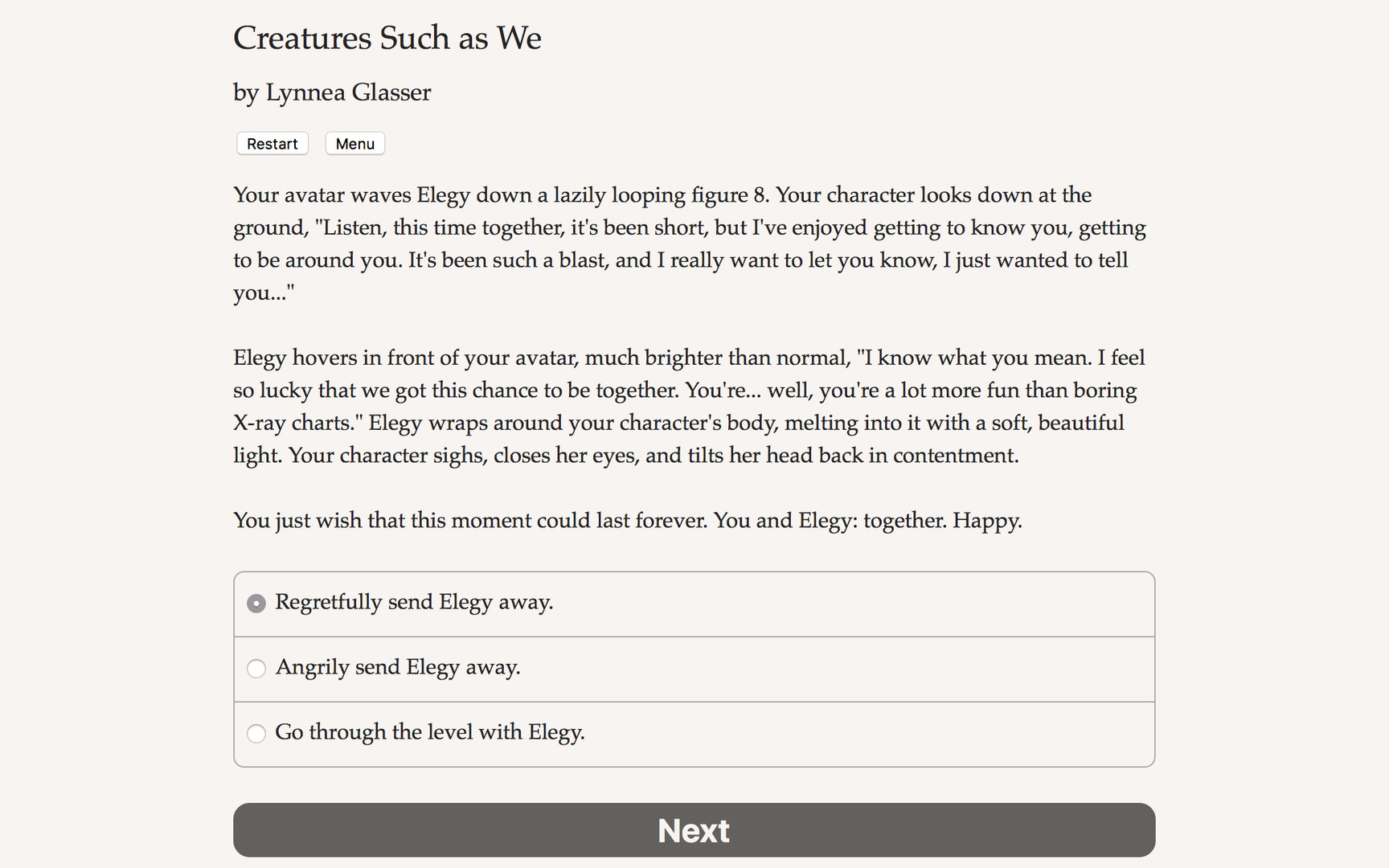Creatures Such as We Demo