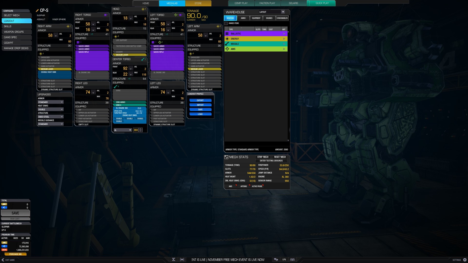 MechWarrior Online™ - Inner Sphere Assault Mech Pack