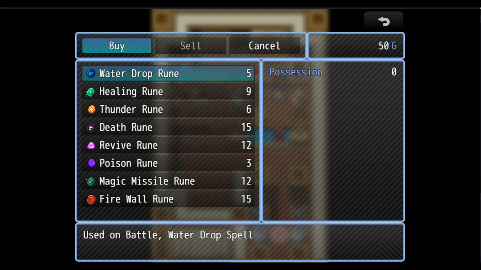 RPG Maker MV - MAGIC RUNES ICONSET PACK