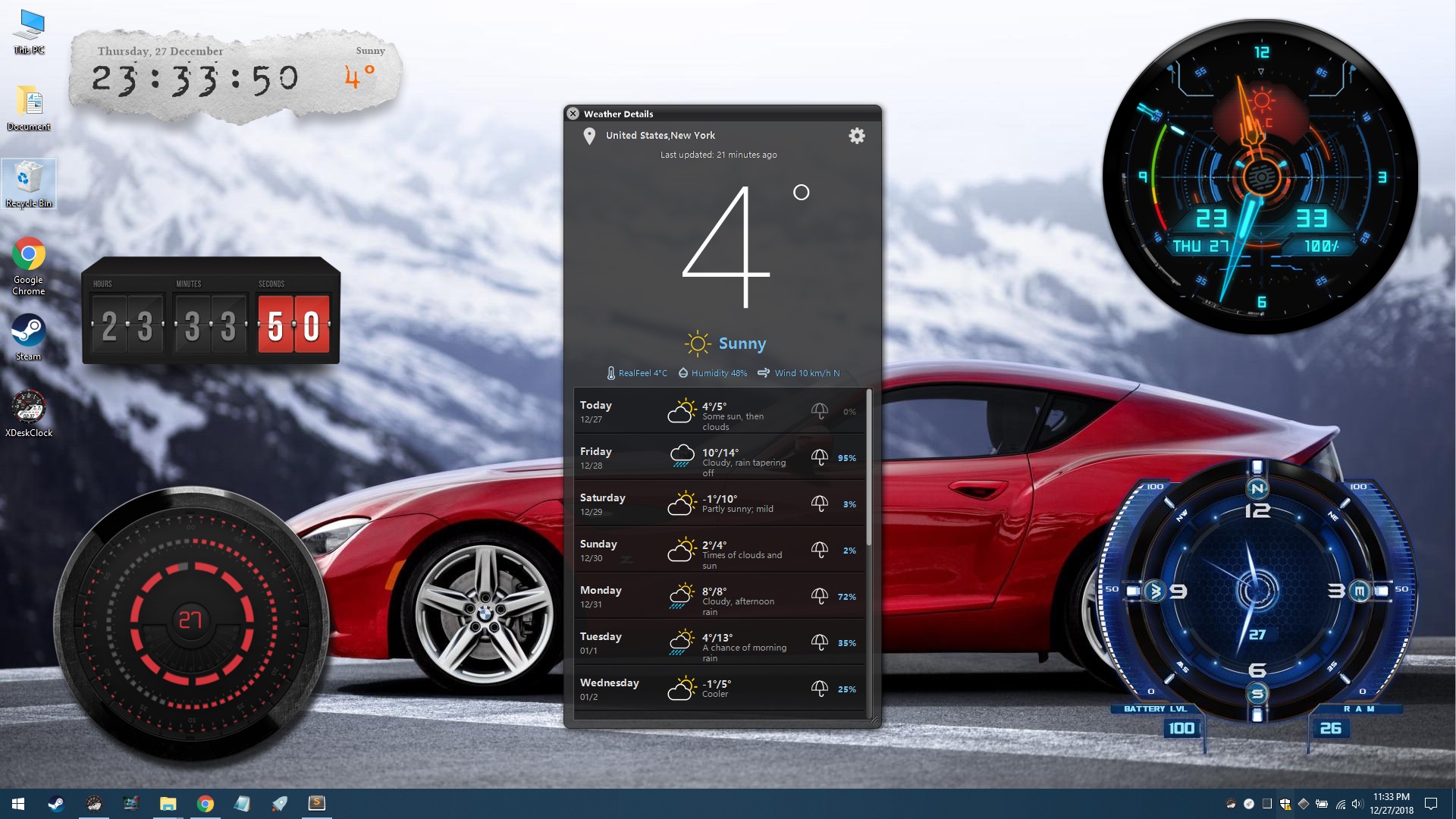 XDeskClock