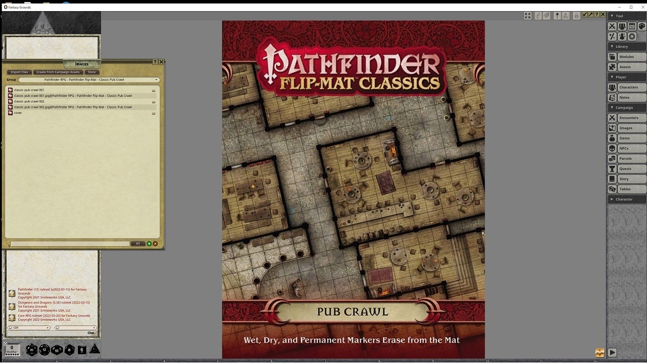 Fantasy Grounds - Pathfinder RPG - Pathfinder Flip-Mat - Classic Pub Crawl