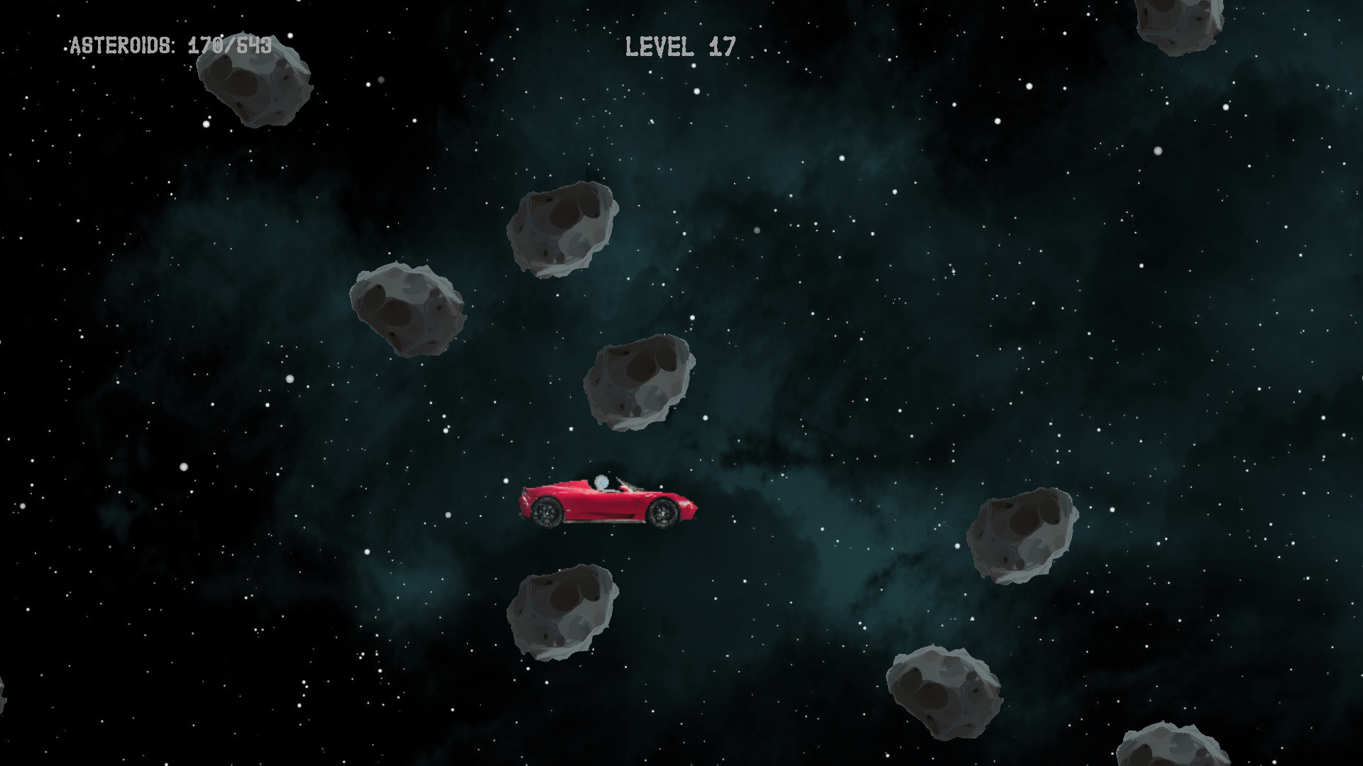 Starman in space