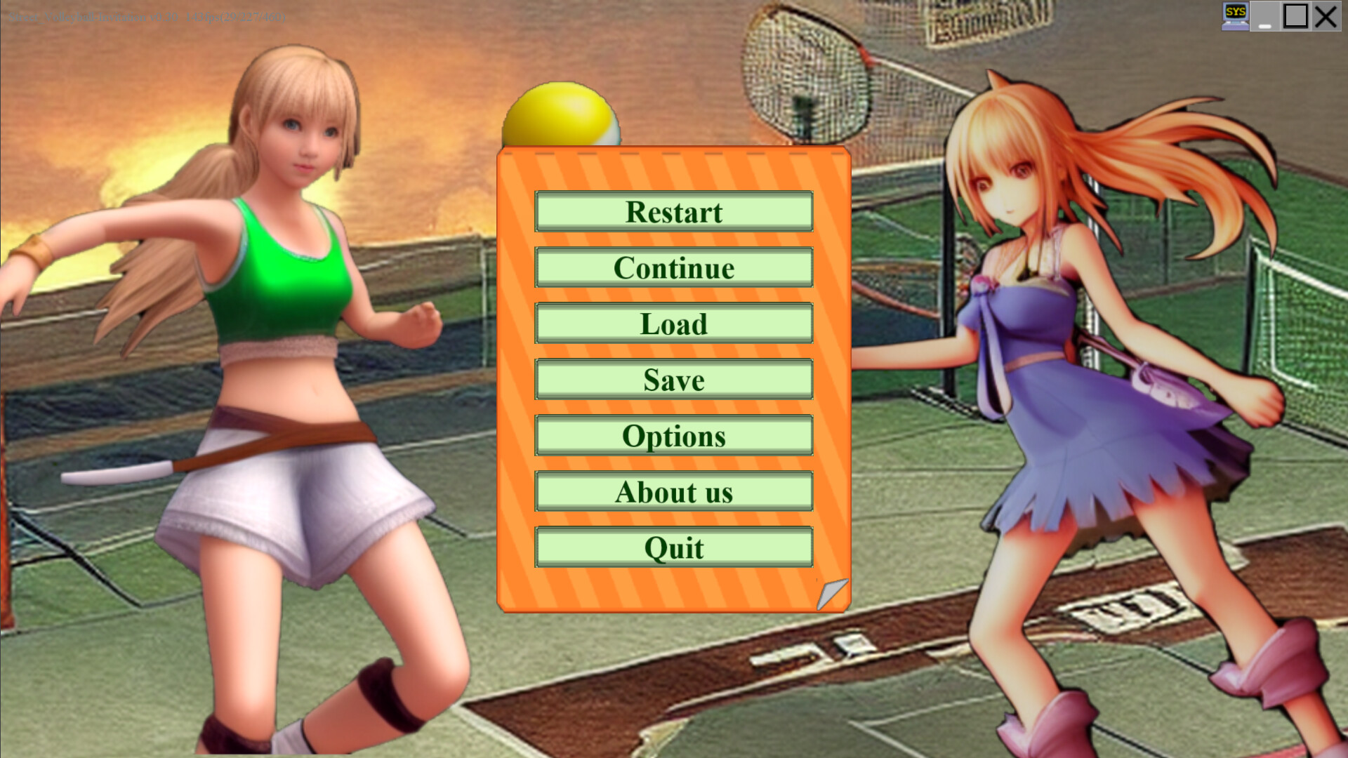 Street volleyball - Invitation