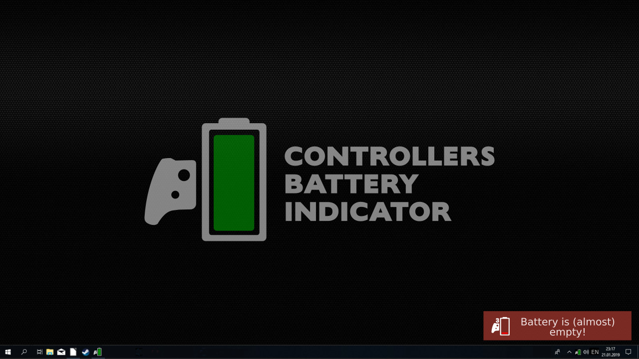 Controllers Battery Indicator