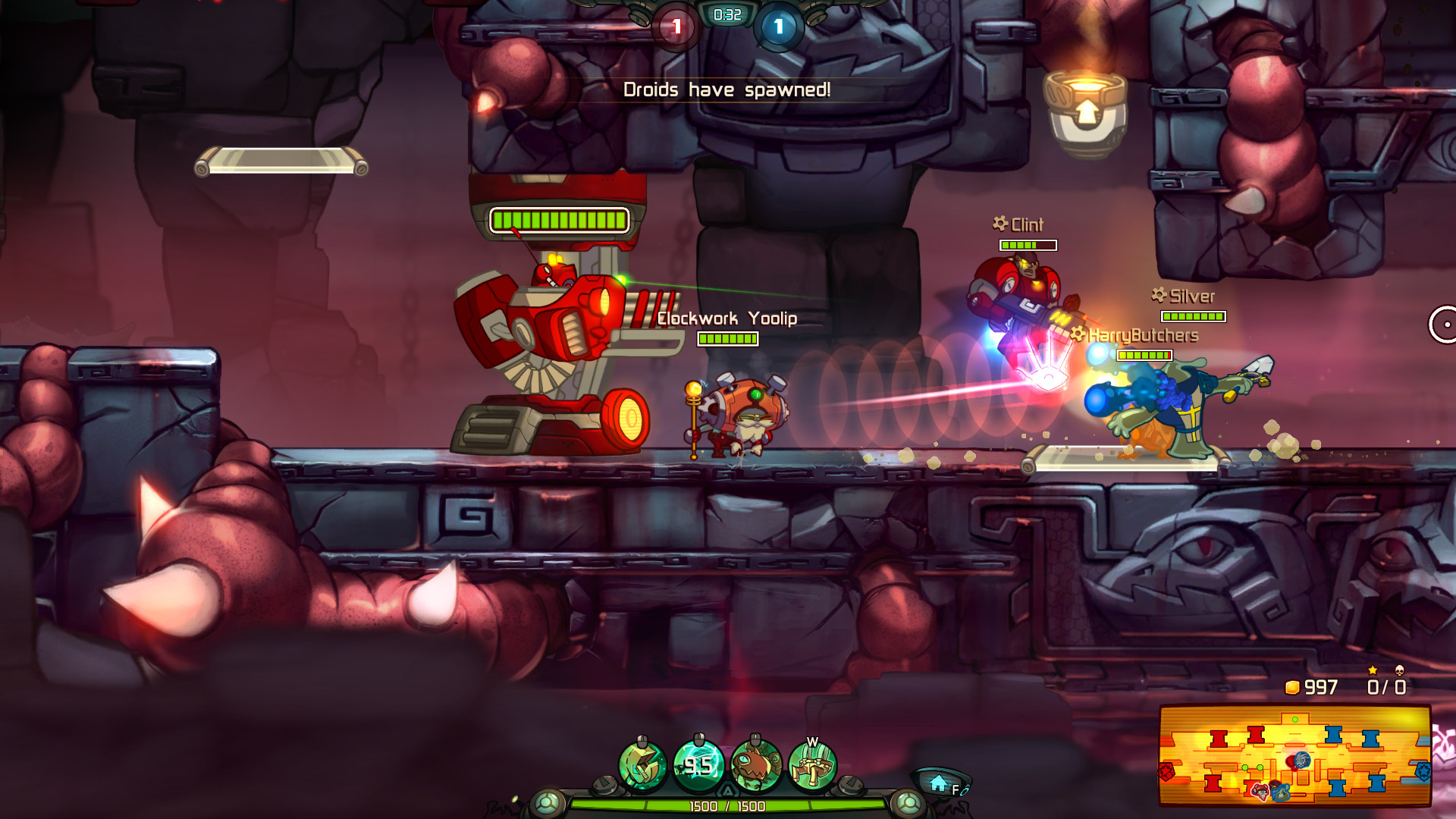 Awesomenauts - Clockwork Yoolip Skin