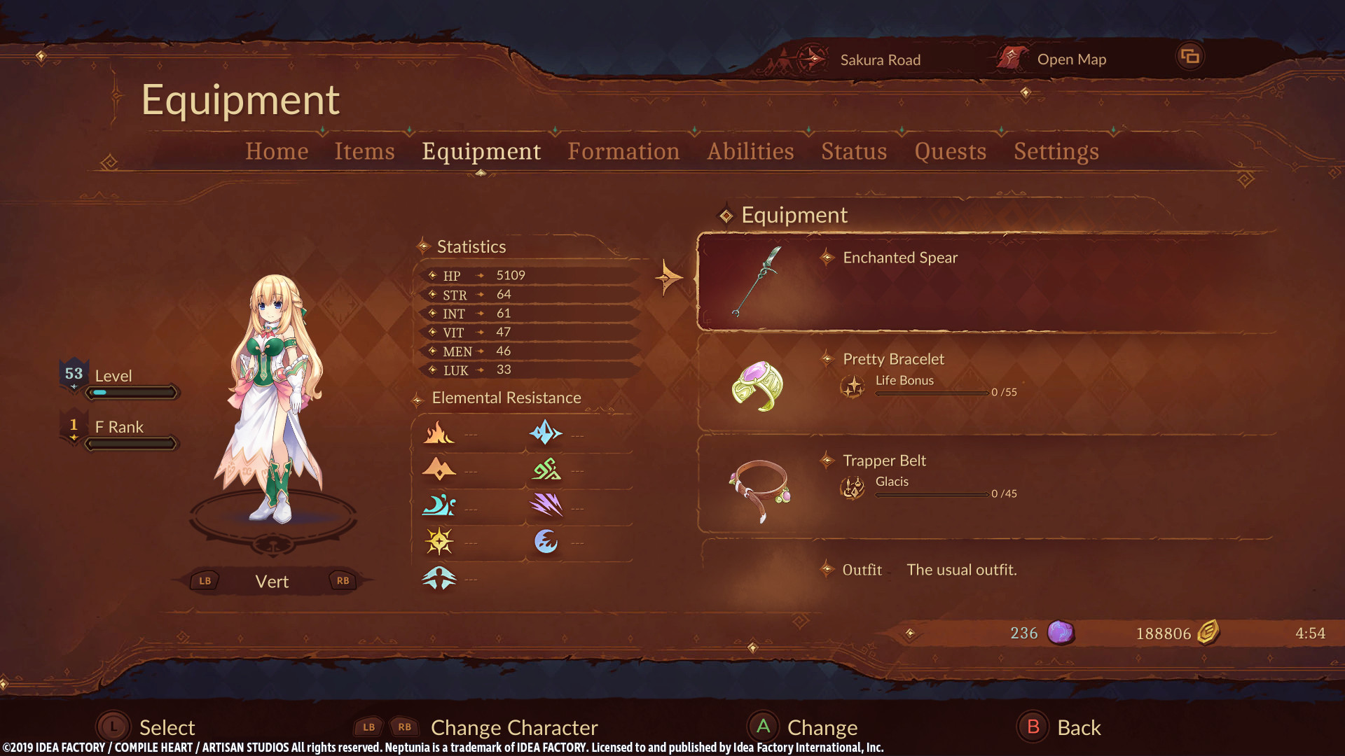 Super Neptunia RPG Enchanted Weapon Set