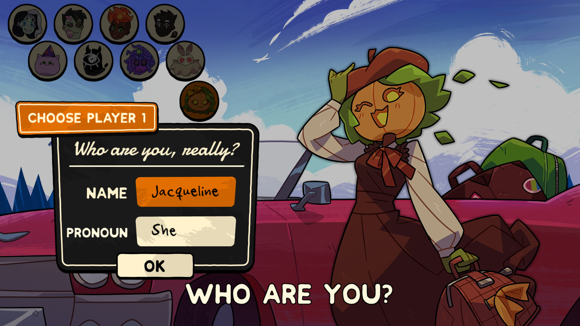 Monster Roadtrip Playable character - Jacqueline