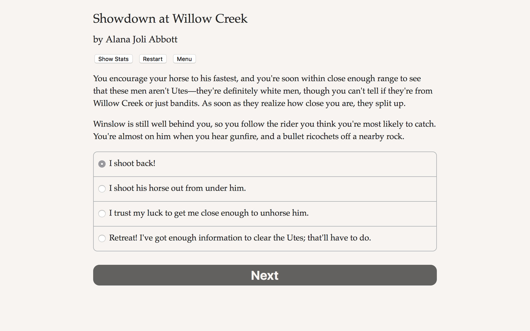 Showdown at Willow Creek Demo
