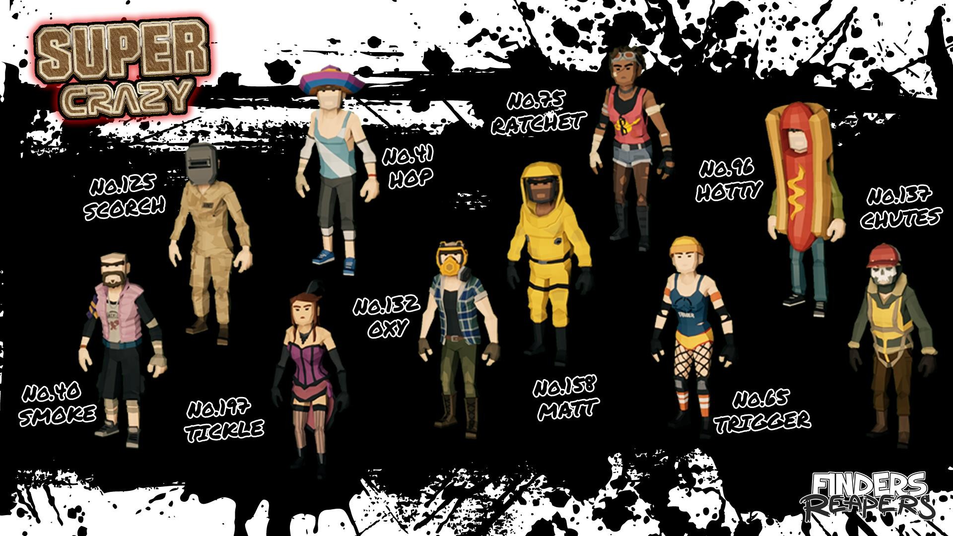 Finders Reapers - Super Crazy Character Pack