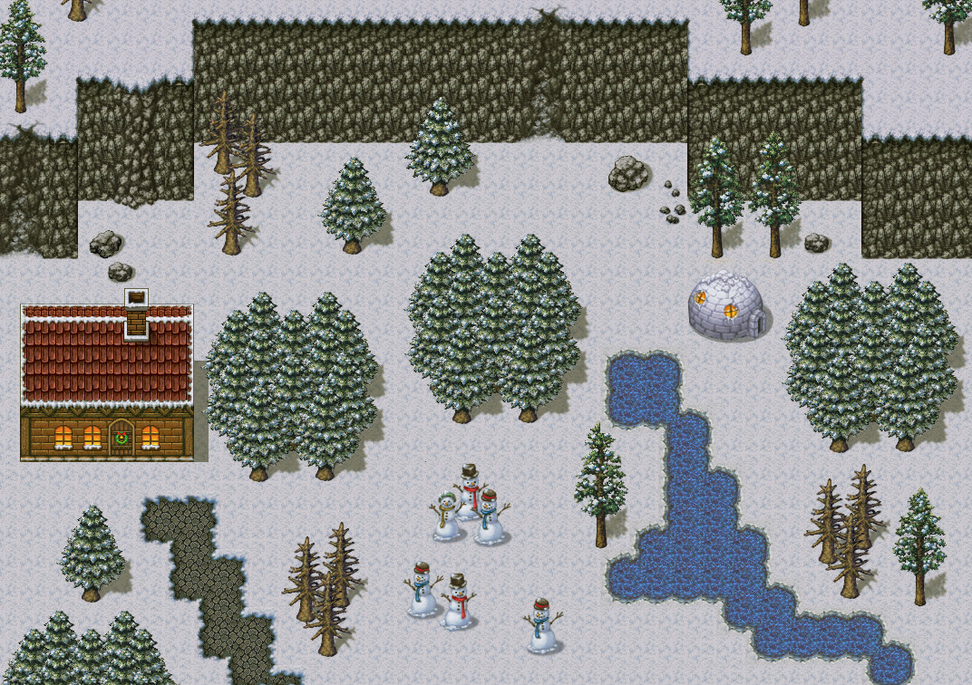 RPG Maker VX Ace - Winter Wonderland Tiles