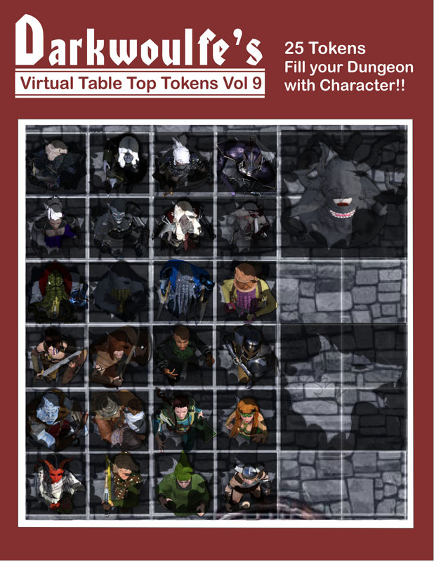 Fantasy Grounds - Top-Down Tokens - Darkwoulfe's Token Pack Vol 9