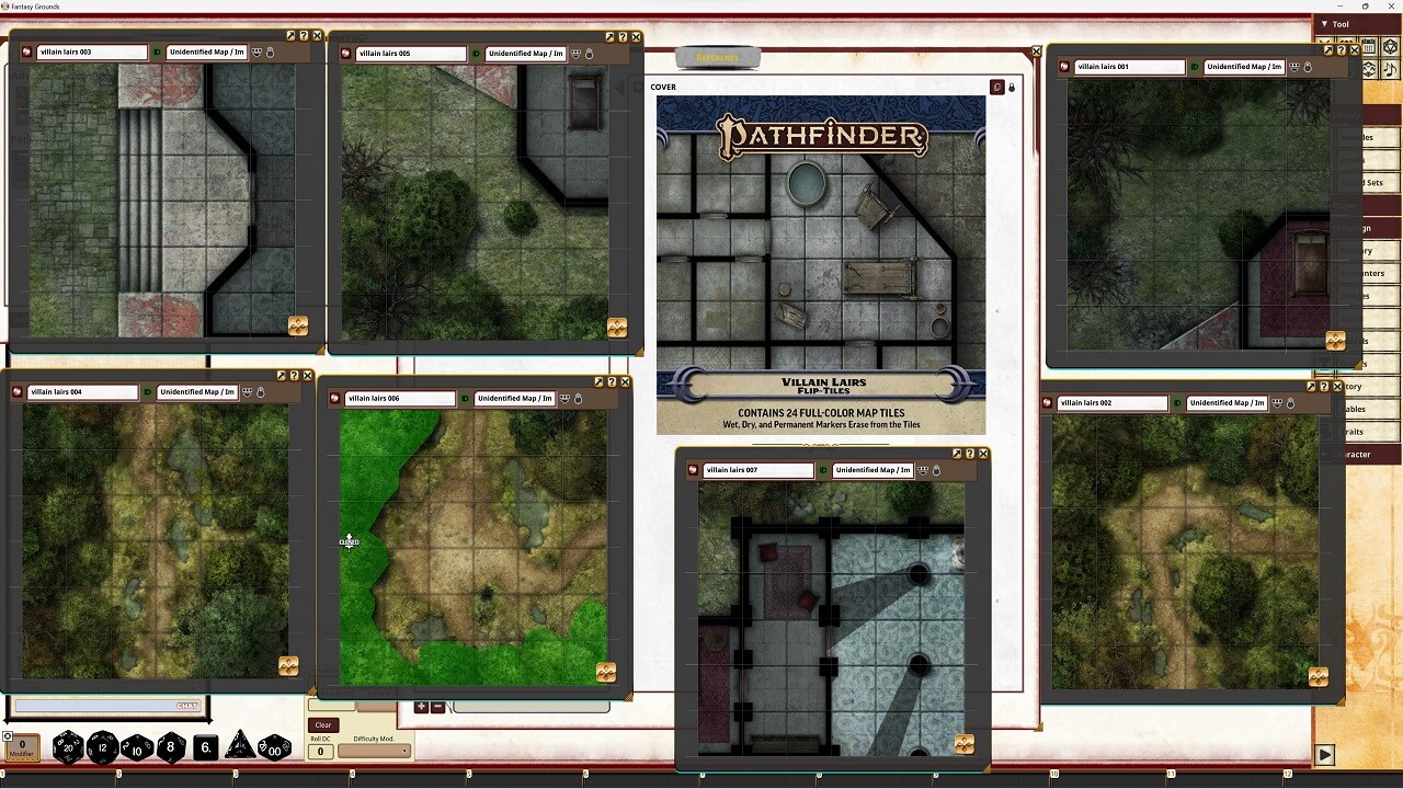 Fantasy Grounds - Pathfinder RPG - Pathfinder Flip-Tiles - Villain Lairs set