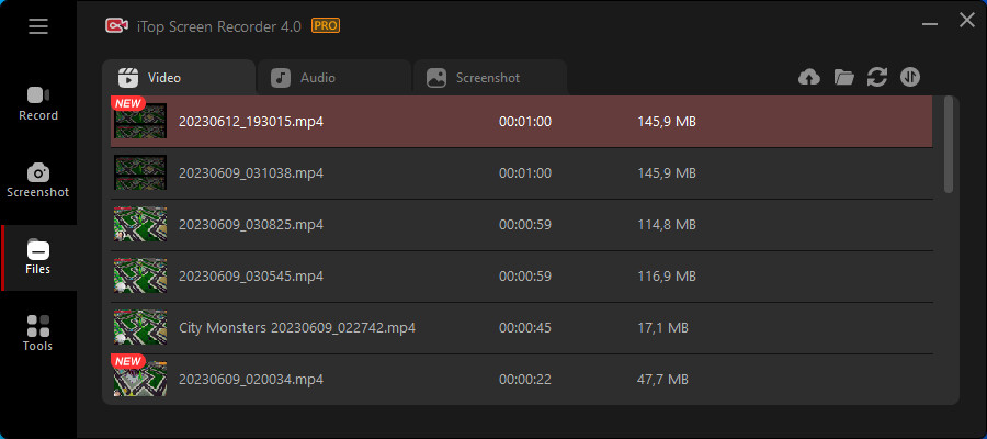 iTop Screen Recorder for Steam