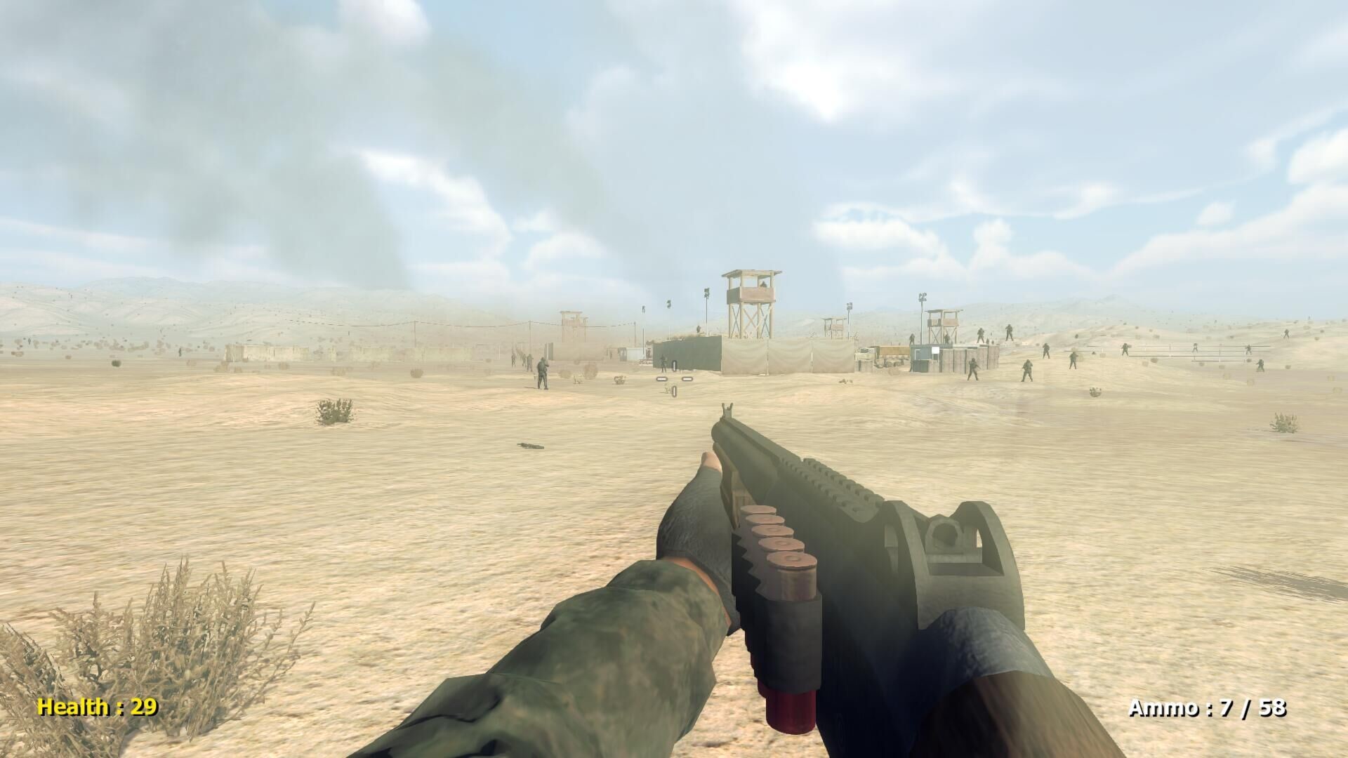 Desert attack