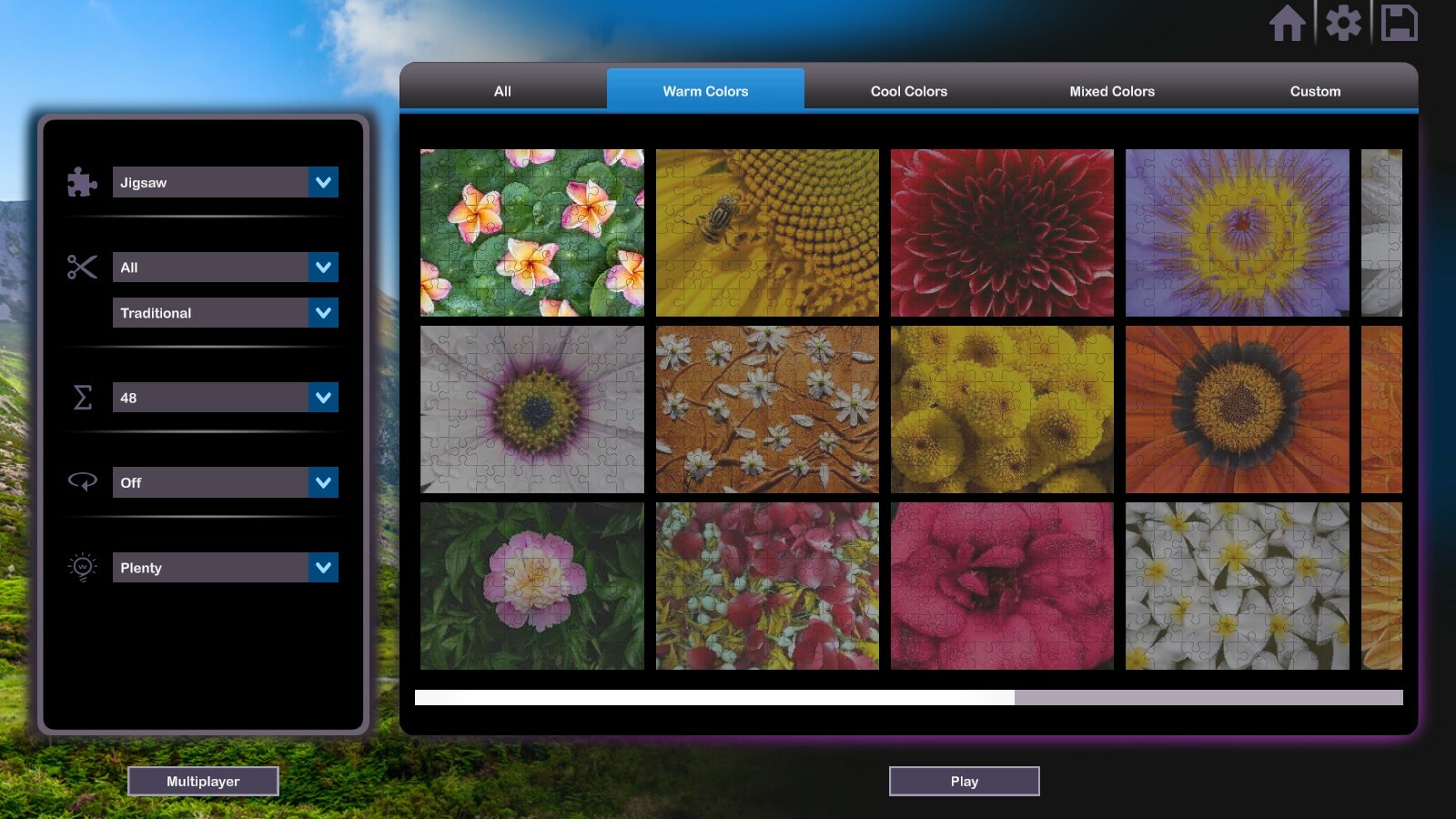 Let's Play Jigsaw Puzzles: Flowers