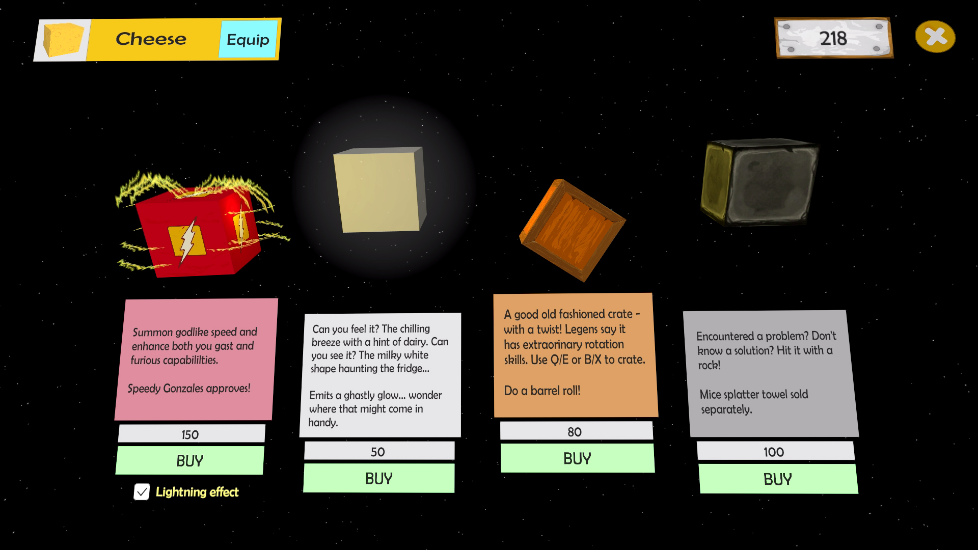 A Cheesy Game