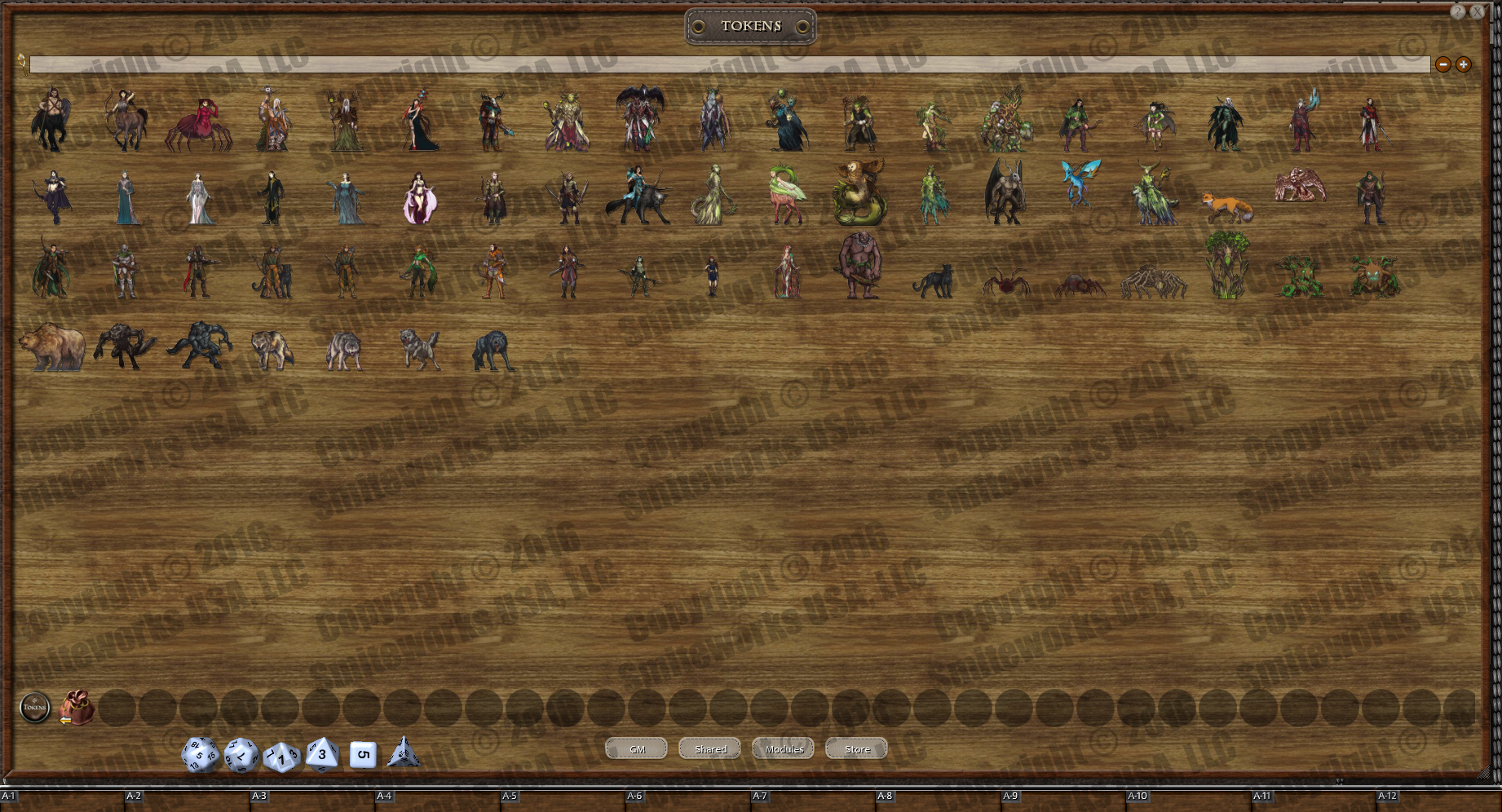 Fantasy Grounds - ArcKnight Tokens - The Grove