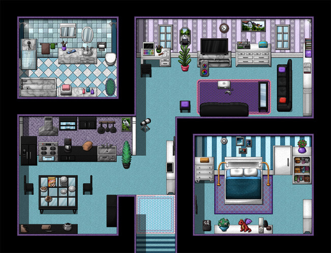 RPG Maker MV - Sci-Fi and Modern Tileset - Interior
