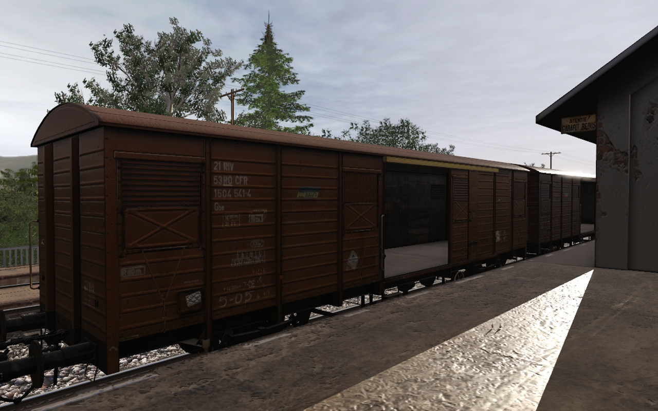 Trainz 2019 DLC - CFR Marfa Gbs/Gbgs freight car pack