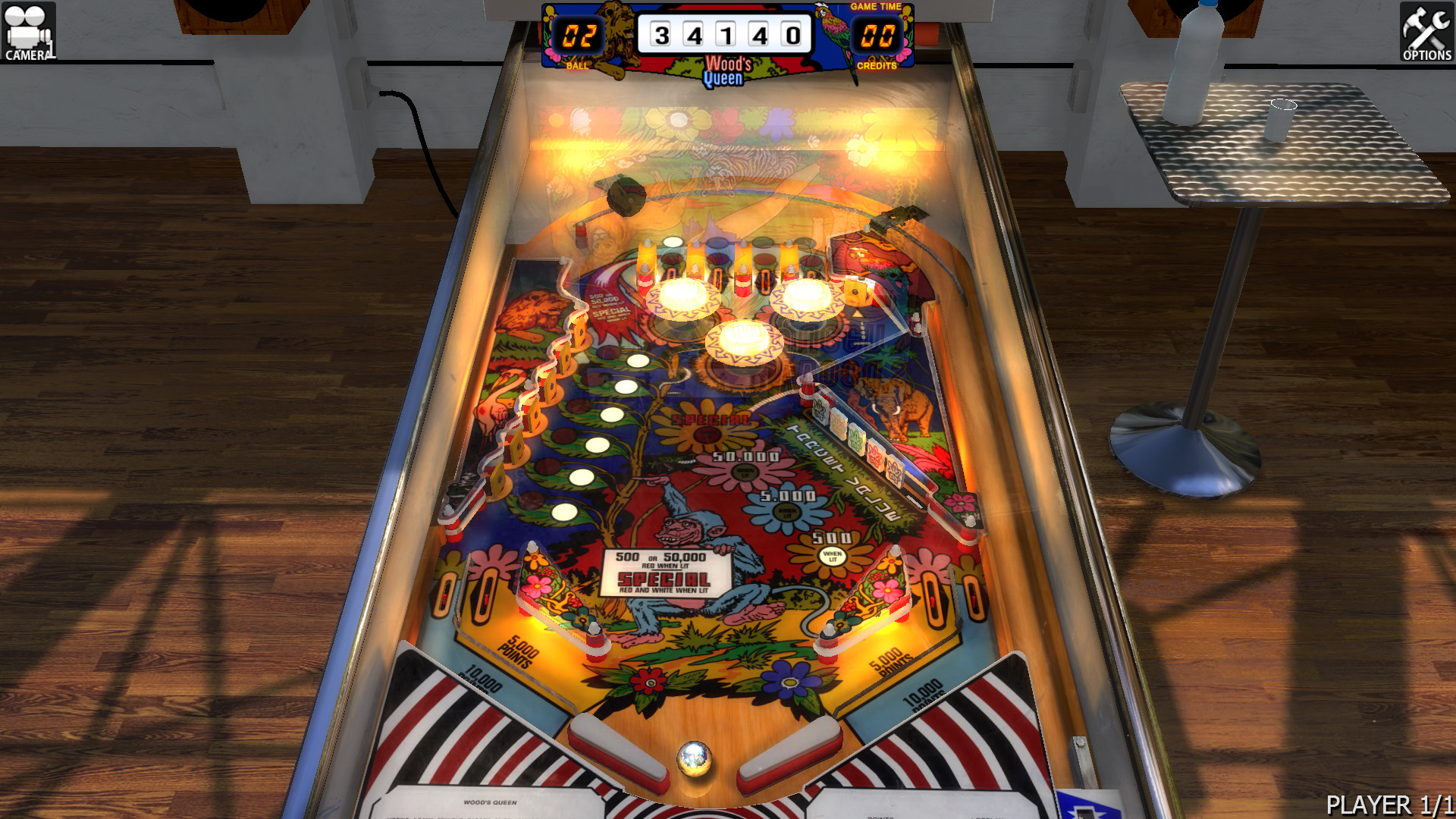 Zaccaria Pinball - Wood's Queen Table