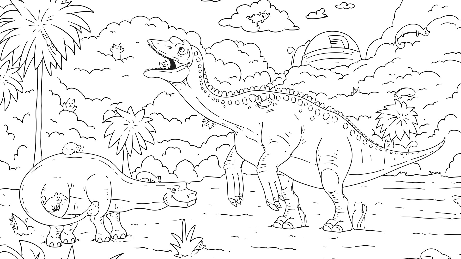Hidden Dino Cats