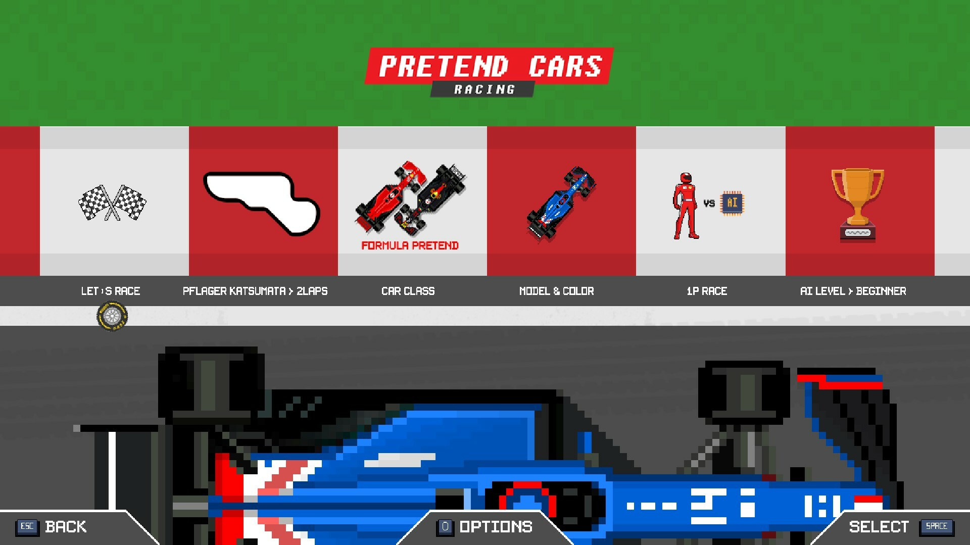 Pretend Cars Racing