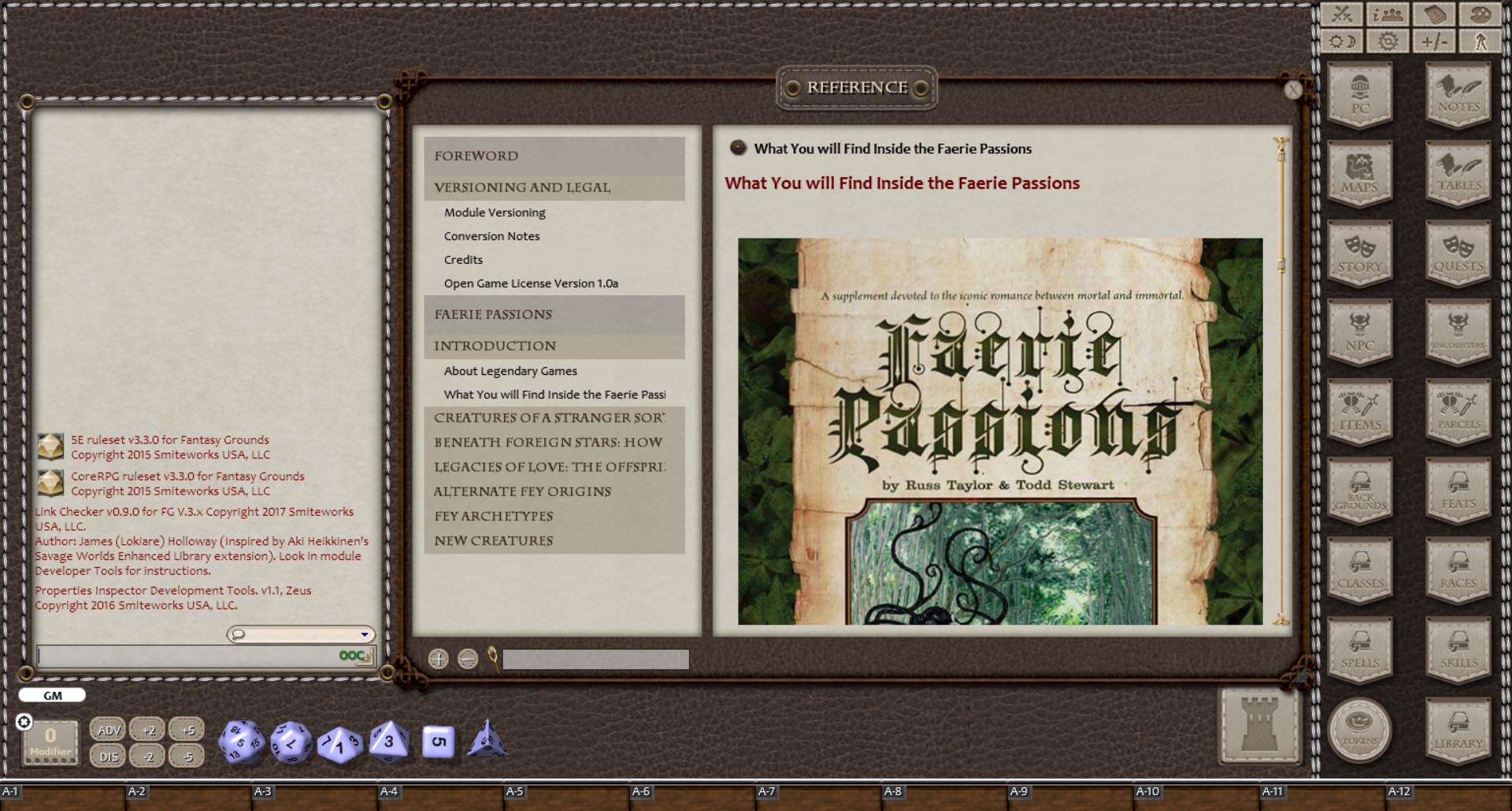 Fantasy Grounds - Faerie Passions (5E)