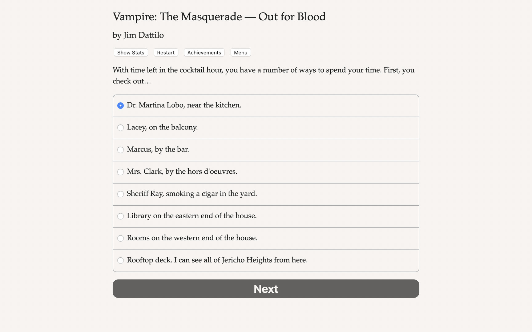 Vampire: The Masquerade — Out for Blood Demo