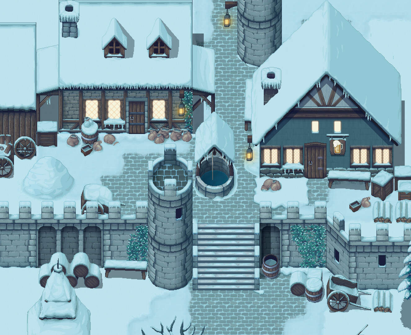 RPG Maker MV - Winlu Fantasy Tileset - Exterior Winter