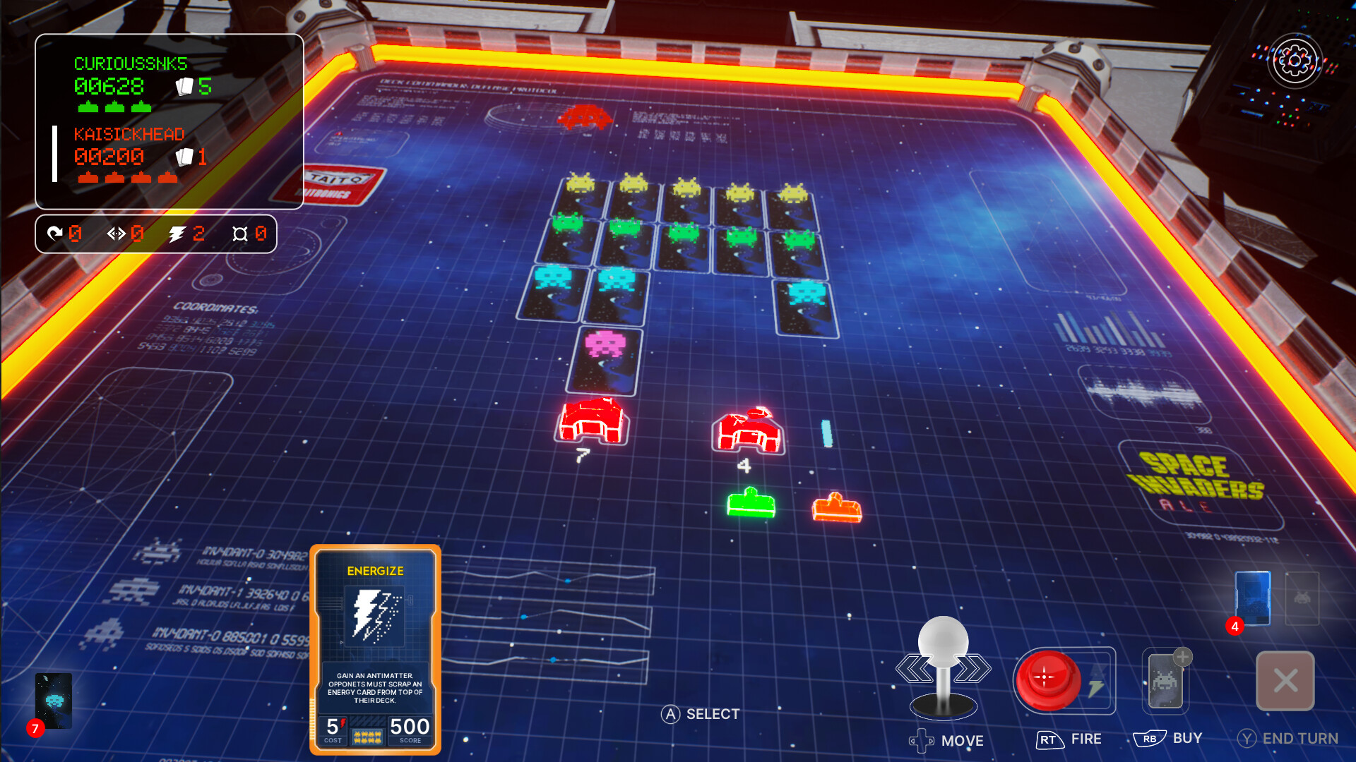 SPACE INVADERS: Deck Commander