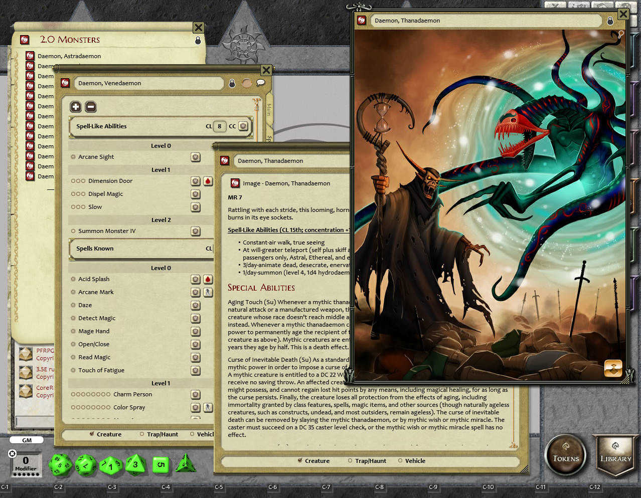 Fantasy Grounds - Mythic Monsters #31: Daemons (PFRPG)