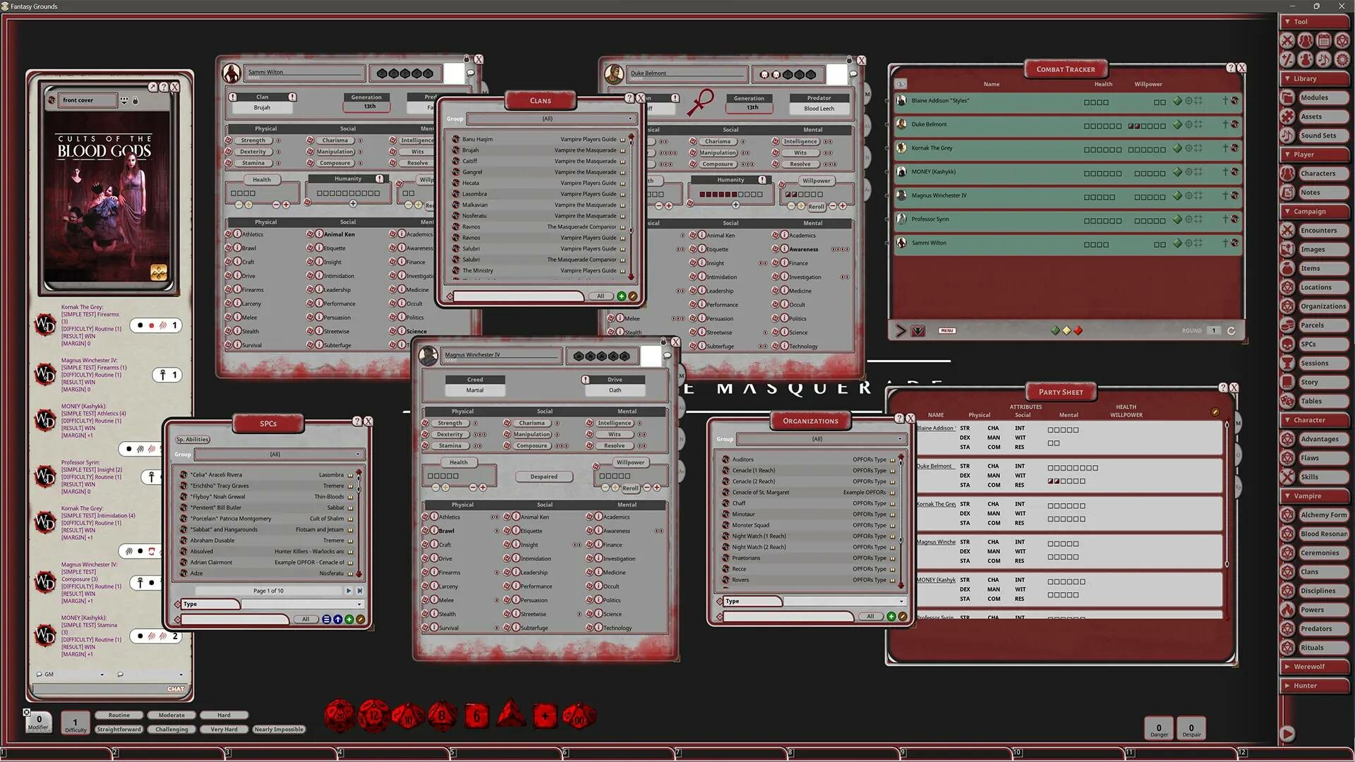 Fantasy Grounds - Vampire: The Masquerade 5th Edition Cults of the Blood Gods