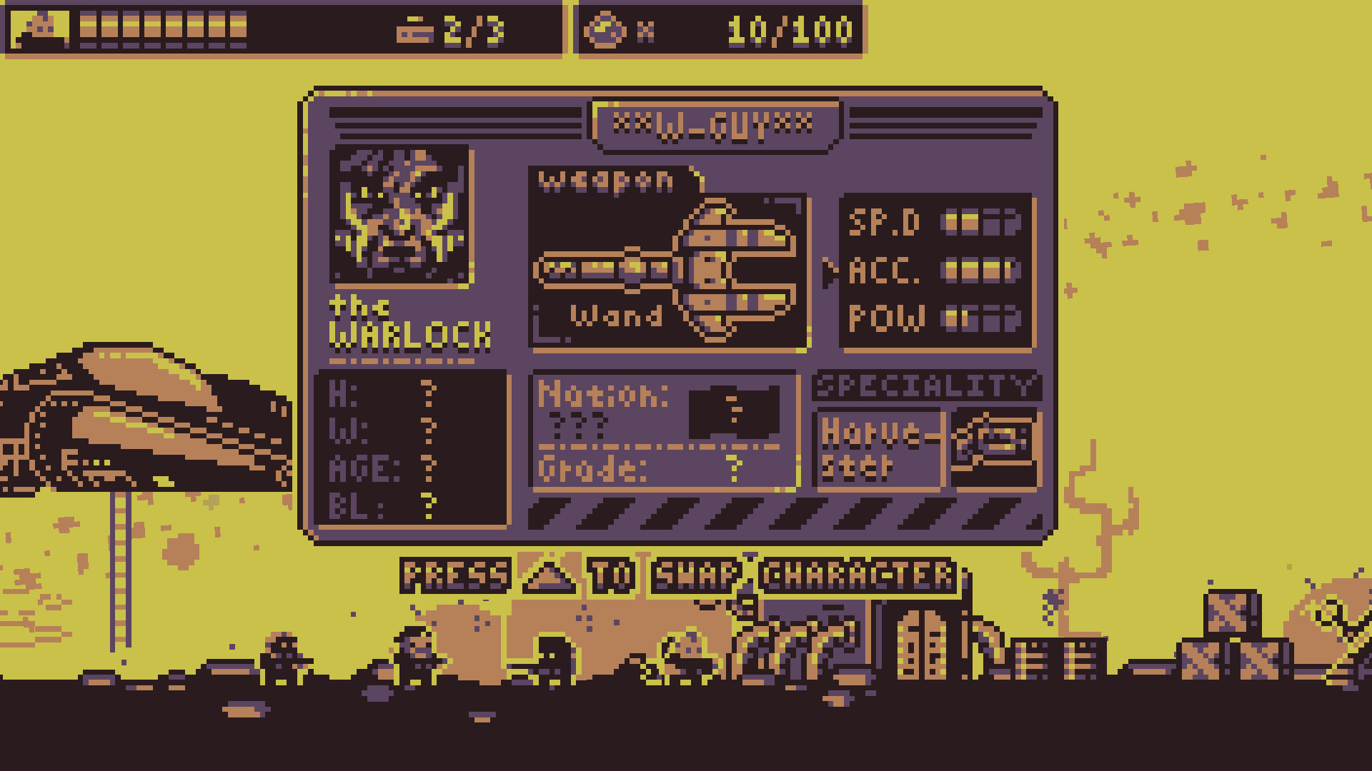 Warlock character for B.I.O.T.A.